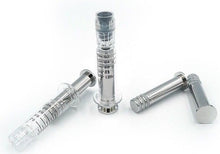 Load image into Gallery viewer, METAL PLUNGER Oil SYRINGE Borosilicate GLASS Luer Lock W/TIP Dab Concentrate Co2
