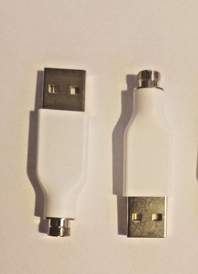 2 PACK USB Charger Adapter White Universal 510 Thread Vape Battery Cce Tacoma Clouds 2 PACK USB Charger Adapter White Universal 510 Thread Vape Battery Cce Tacoma Clouds