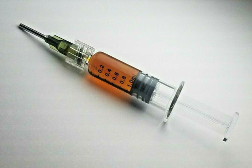 1ML Oil SYRINGE Borosilicate GLASS Luer Lock W/ TIP Dab Thick Concentrate Co2